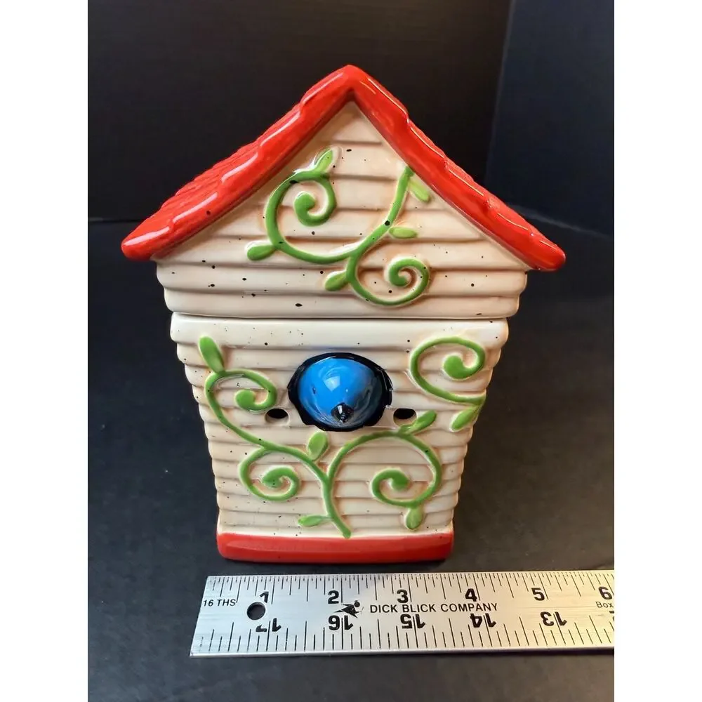 Scentsy Premium Wax Warmer Birdhouse 23116 Bluebird Full Size w/bulb Retired